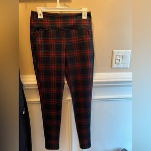 Plaid leggings
